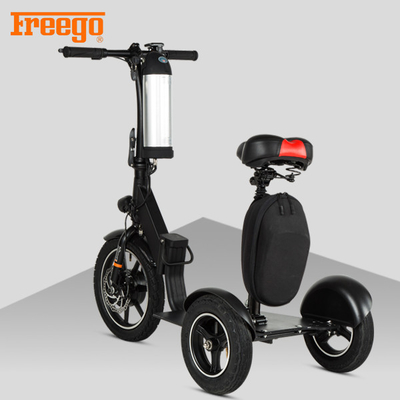 Zwarte Gemotoriseerde Mobiliteitsautoped, Oude de Autoped100kg Maximum Lading van de Persoonsmobiliteit