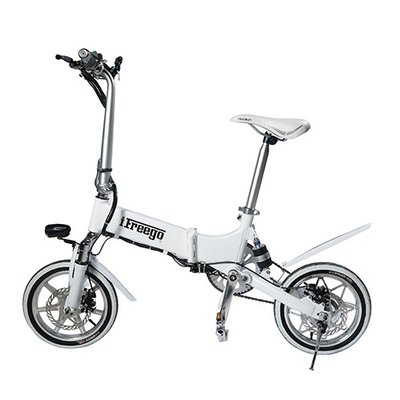 Daling die Dubbel het Aluminiummateriaal verscheept van de Opschortings Vouwbaar Elektrisch Fiets